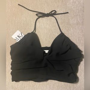 Zara black halter